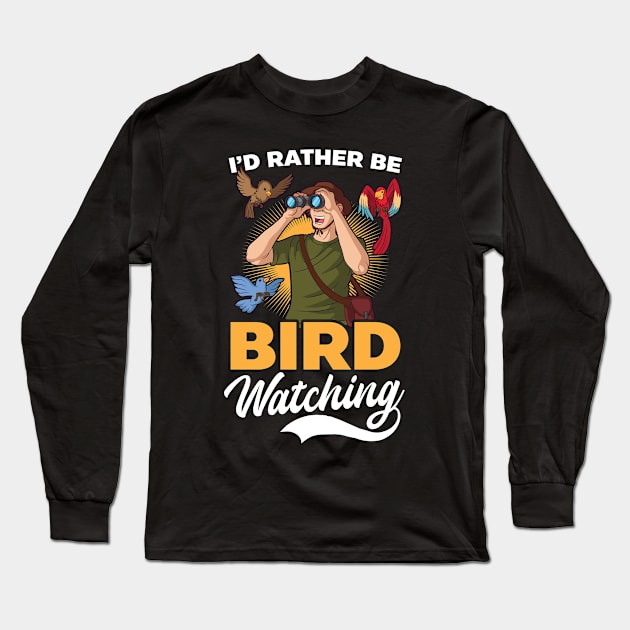 Birdwatching Shirt | Be Bird Watching Long Sleeve T-Shirt by Gawkclothing